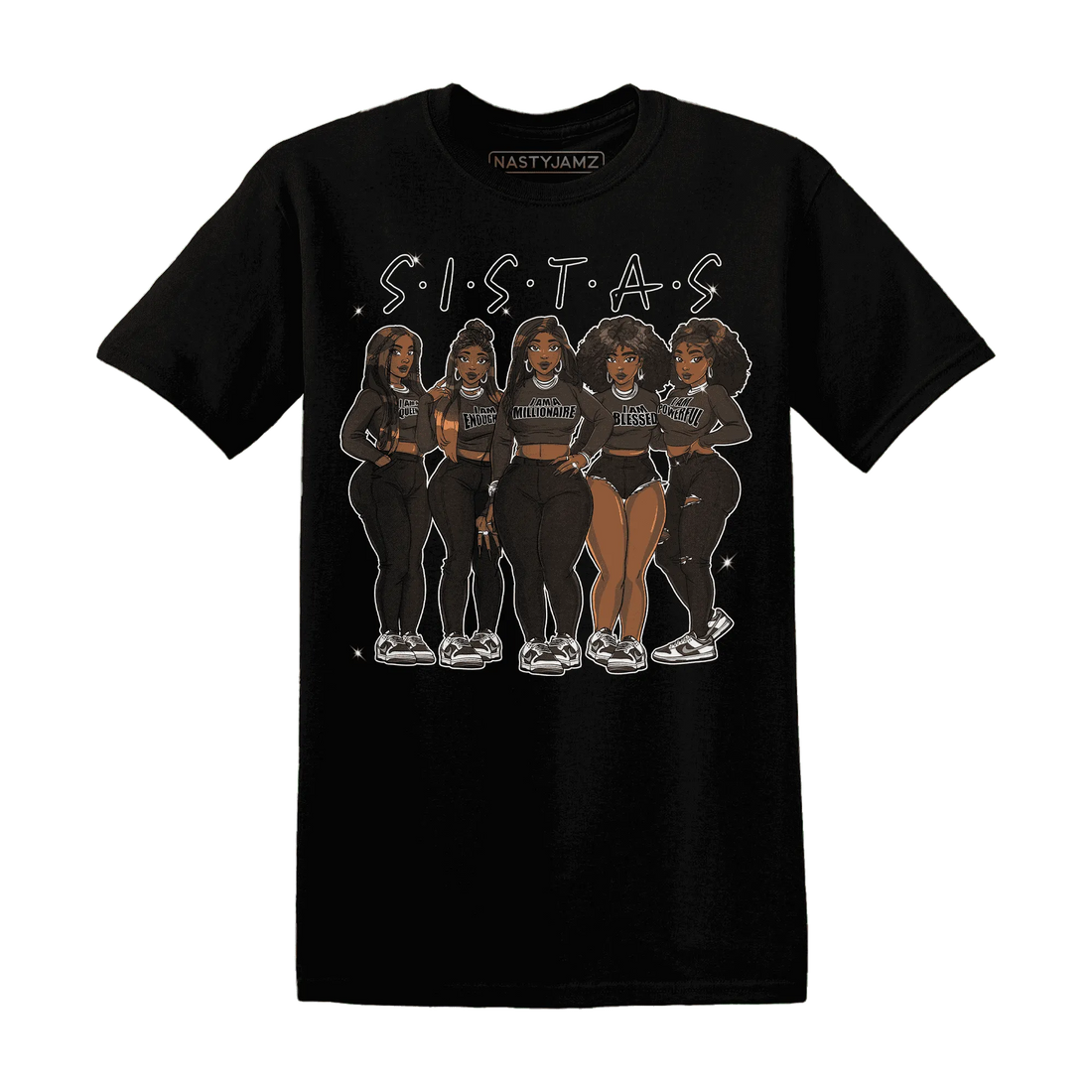 Dunk-Low-Baroque-Brown-T-Shirt-Match-Sistas-Melanin-Girl