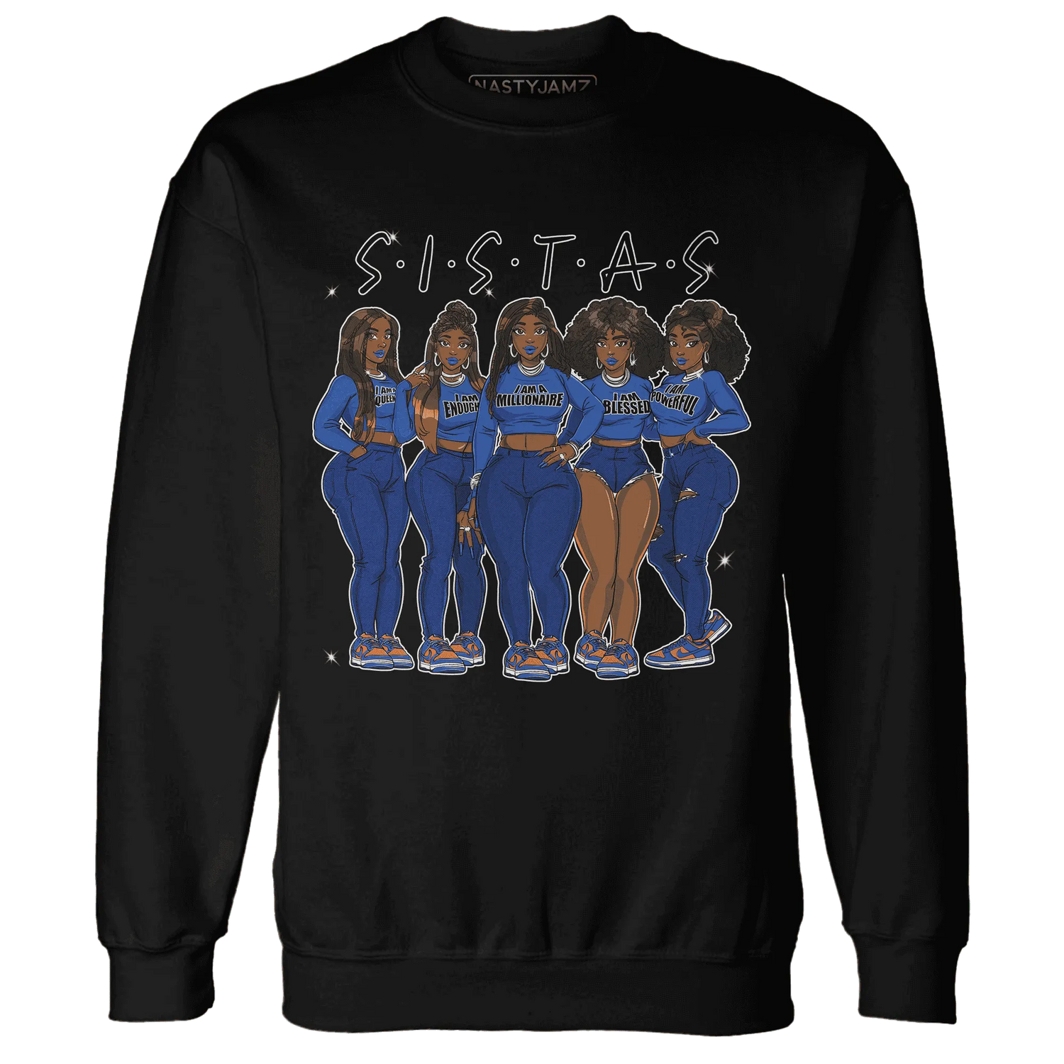 Dunk-Low-Knicks-Sweatshirt-Match-Sistas-Melanin-Girl