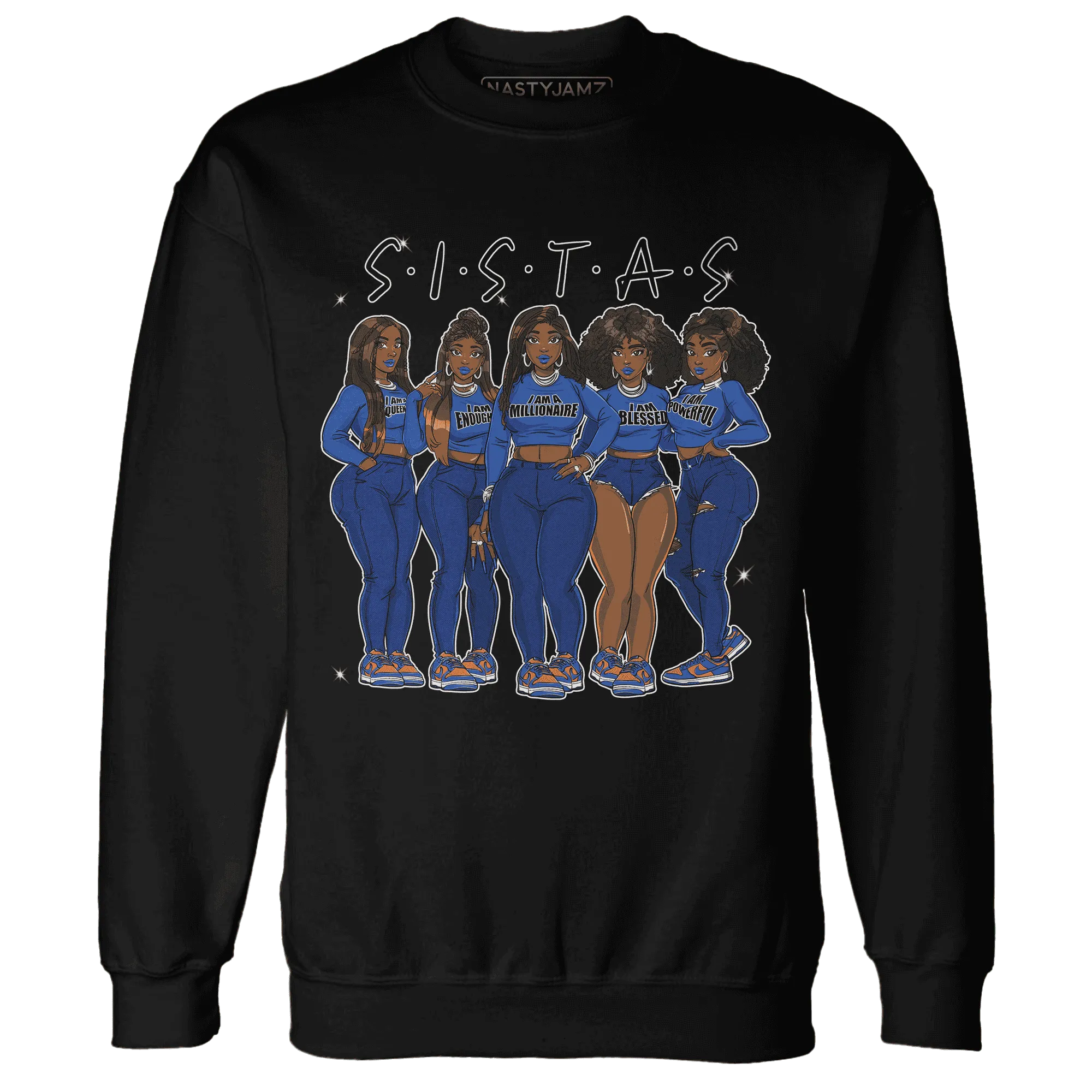 Dunk-Low-Knicks-Sweatshirt-Match-Sistas-Melanin-Girl