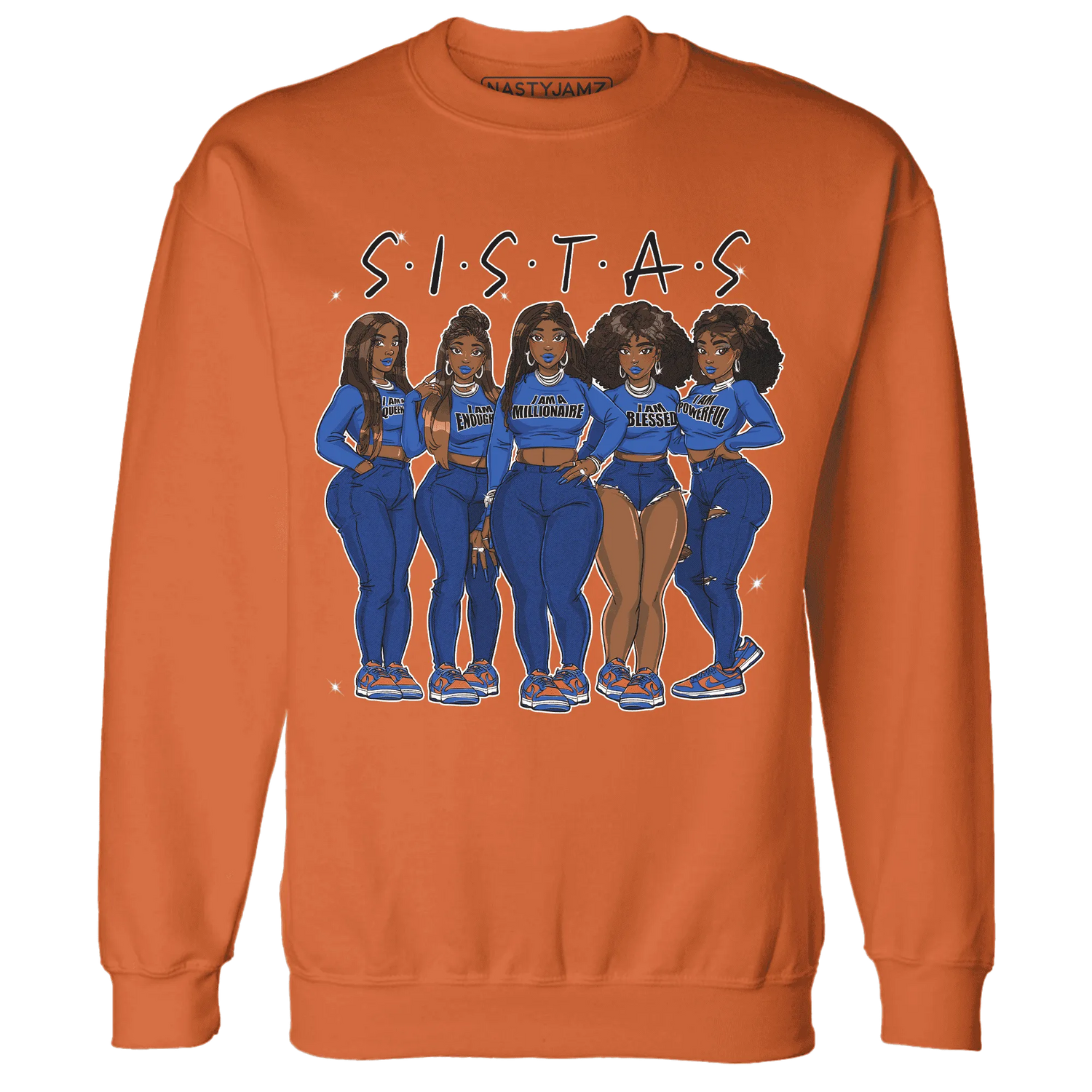 Dunk-Low-Knicks-Sweatshirt-Match-Sistas-Melanin-Girl