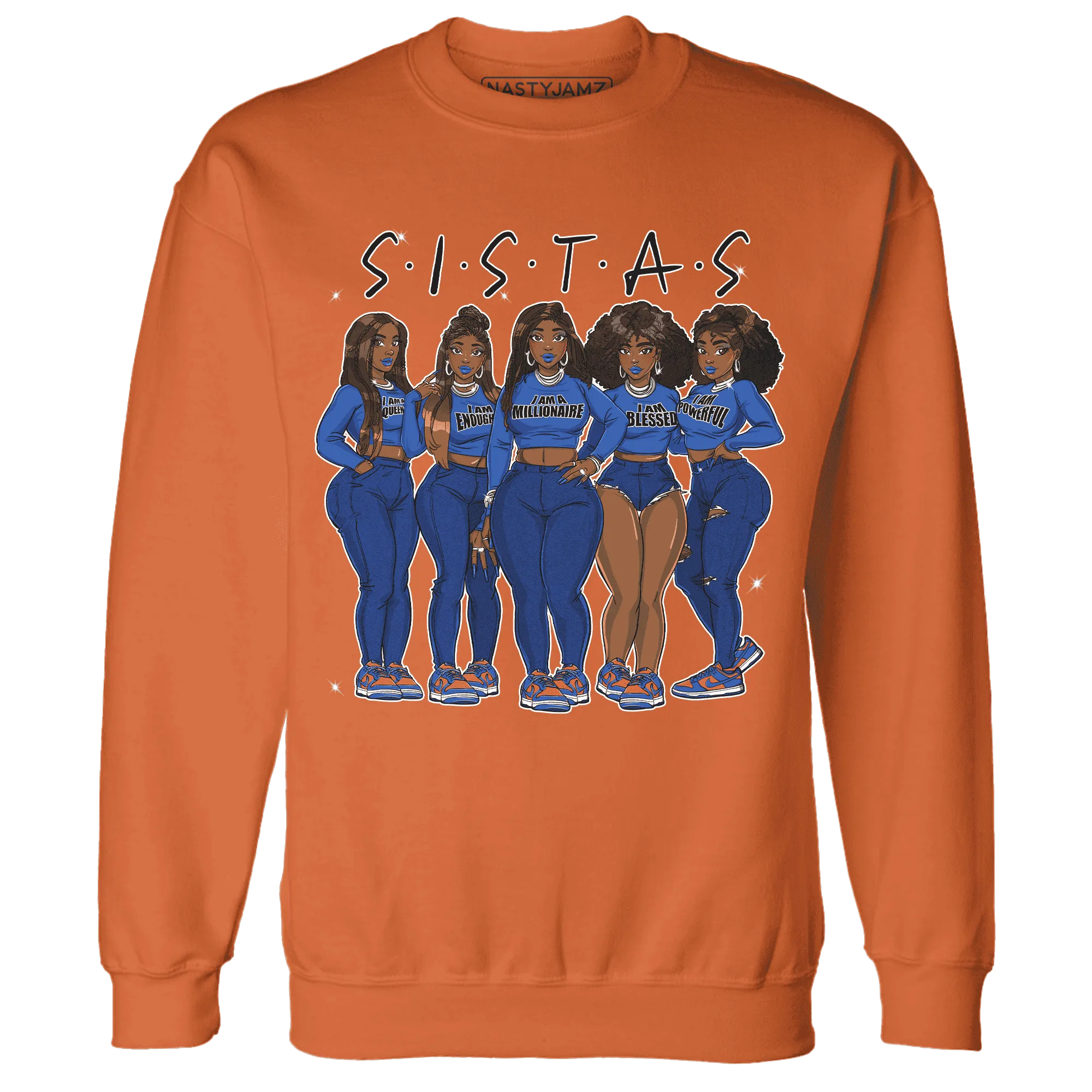 Dunk-Low-Knicks-Sweatshirt-Match-Sistas-Melanin-Girl