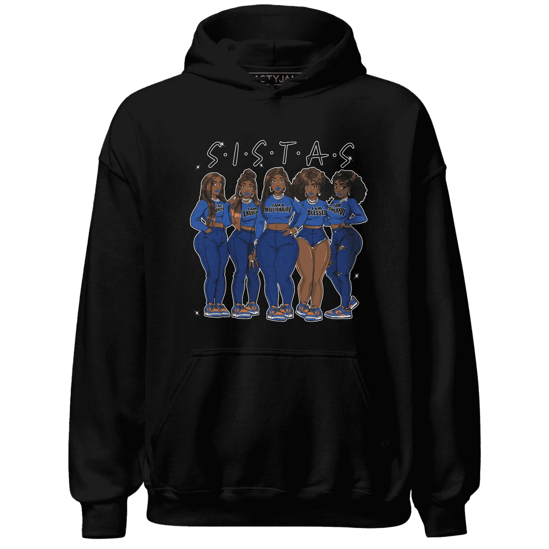 Dunk-Low-Knicks-Hoodie-Match-Sistas-Melanin-Girl