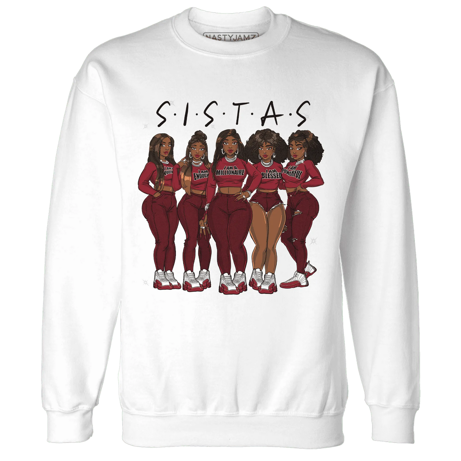 Cherry-12s-Sweatshirt-Match-Sistas-Melanin-Girl