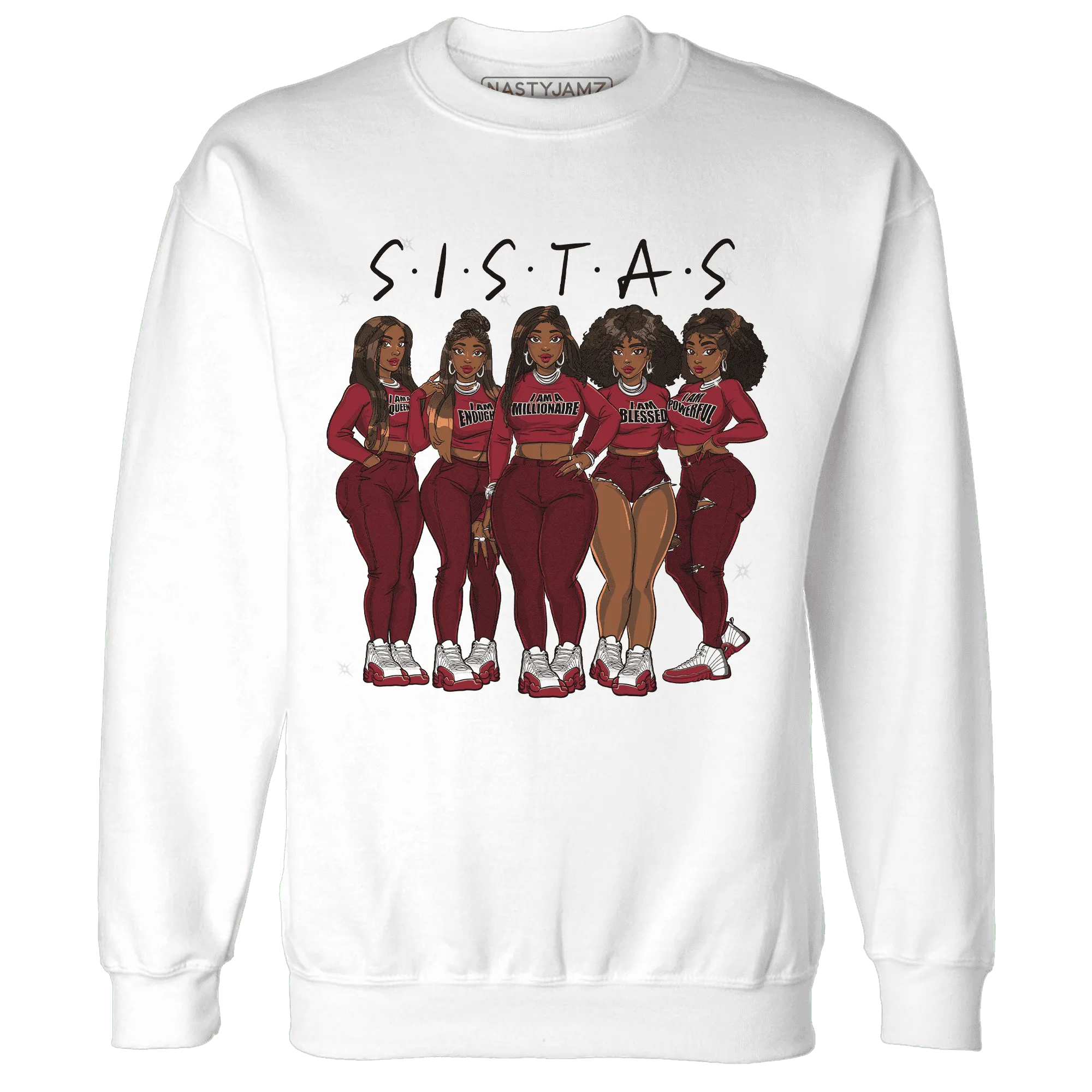 Cherry-12s-Sweatshirt-Match-Sistas-Melanin-Girl