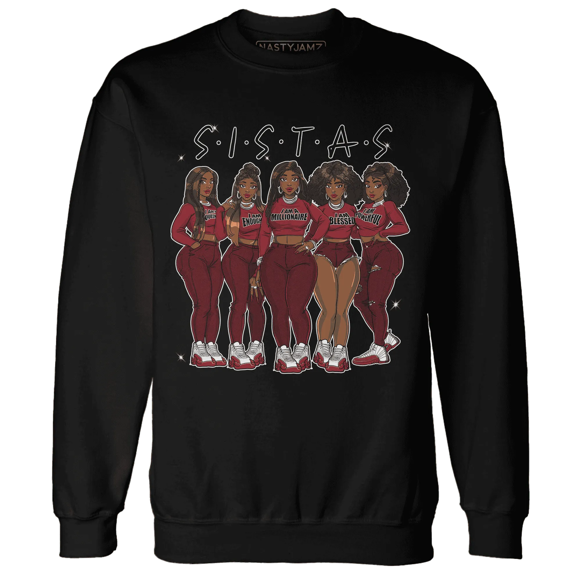 Cherry-12s-Sweatshirt-Match-Sistas-Melanin-Girl