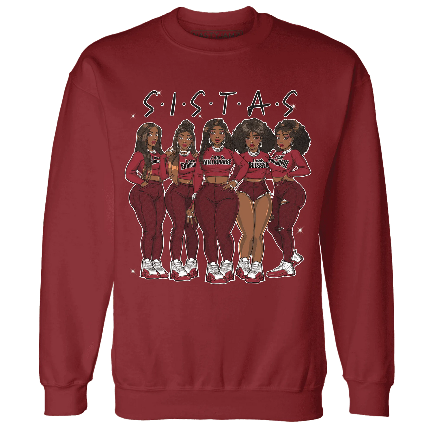 Cherry-12s-Sweatshirt-Match-Sistas-Melanin-Girl