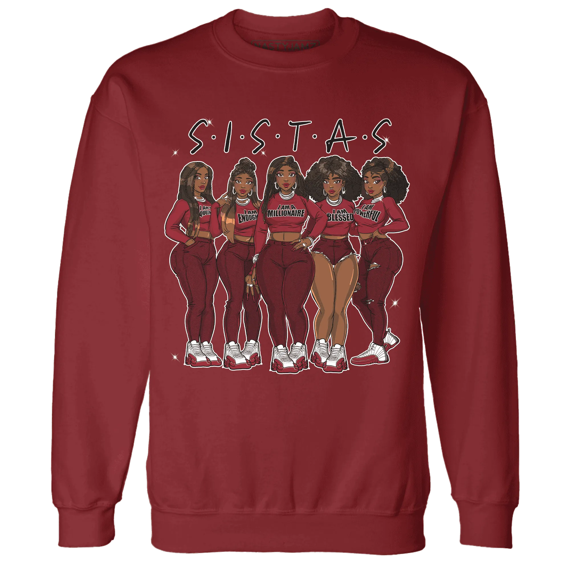 Cherry-12s-Sweatshirt-Match-Sistas-Melanin-Girl