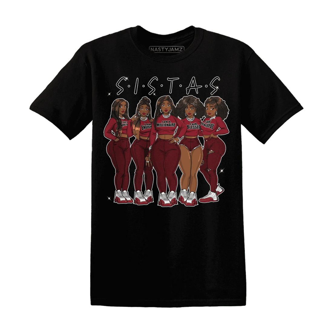 Cherry-12s-T-Shirt-Match-Sistas-Melanin-Girl