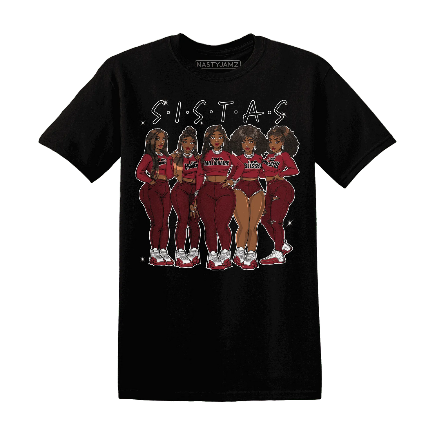 Cherry-12s-T-Shirt-Match-Sistas-Melanin-Girl