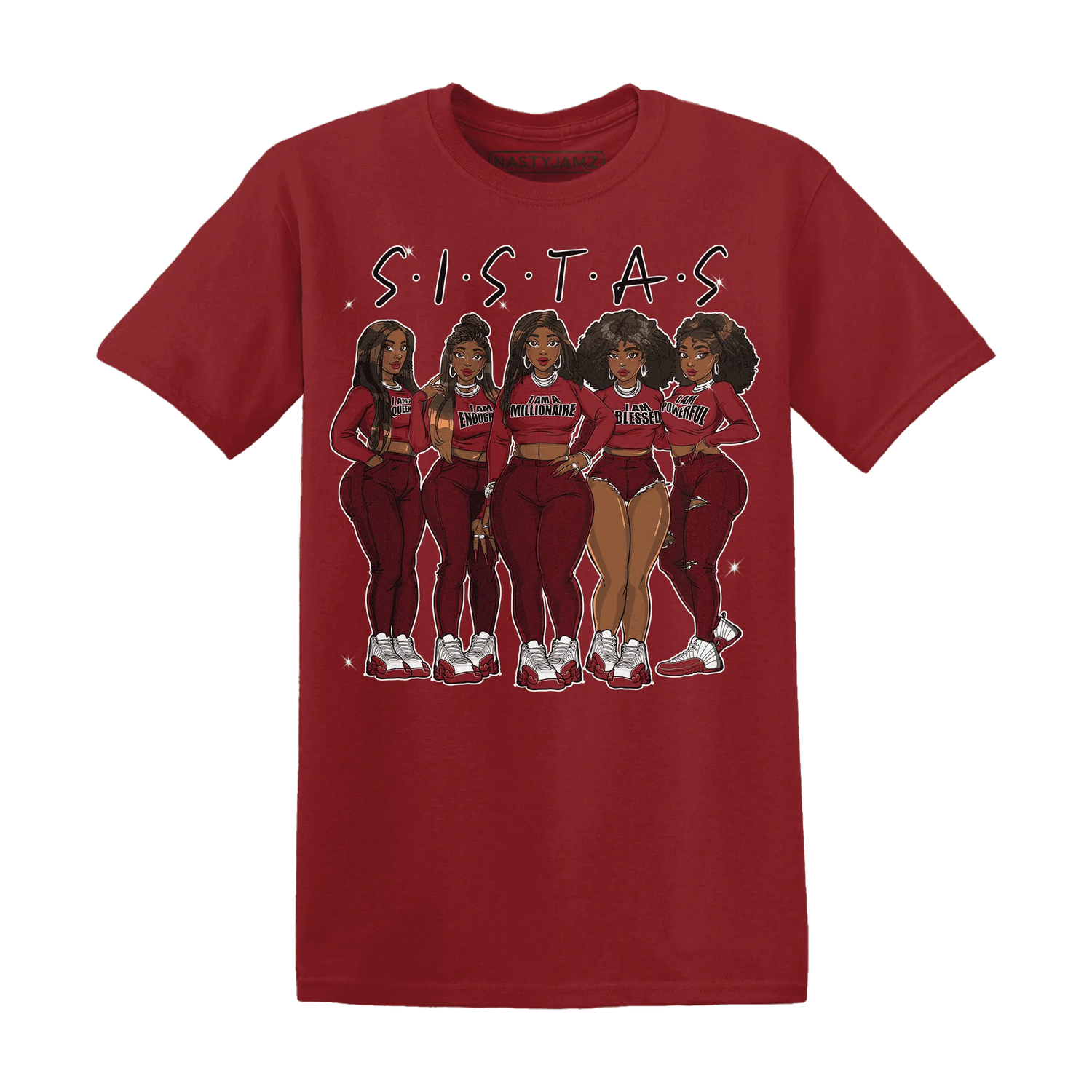 Cherry-12s-T-Shirt-Match-Sistas-Melanin-Girl