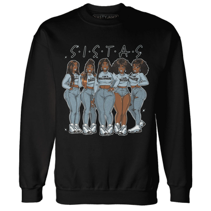 Blue-Grey-13s-Sweatshirt-Match-Sistas-Melanin-Girl