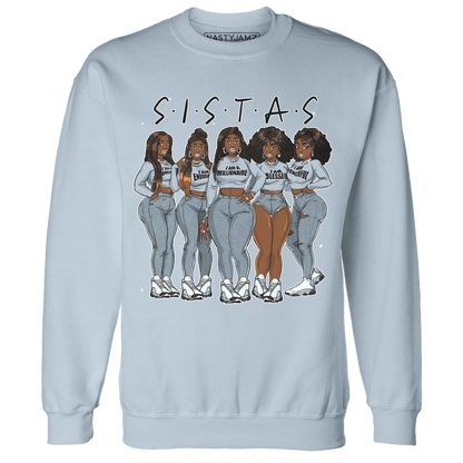 Blue-Grey-13s-Sweatshirt-Match-Sistas-Melanin-Girl