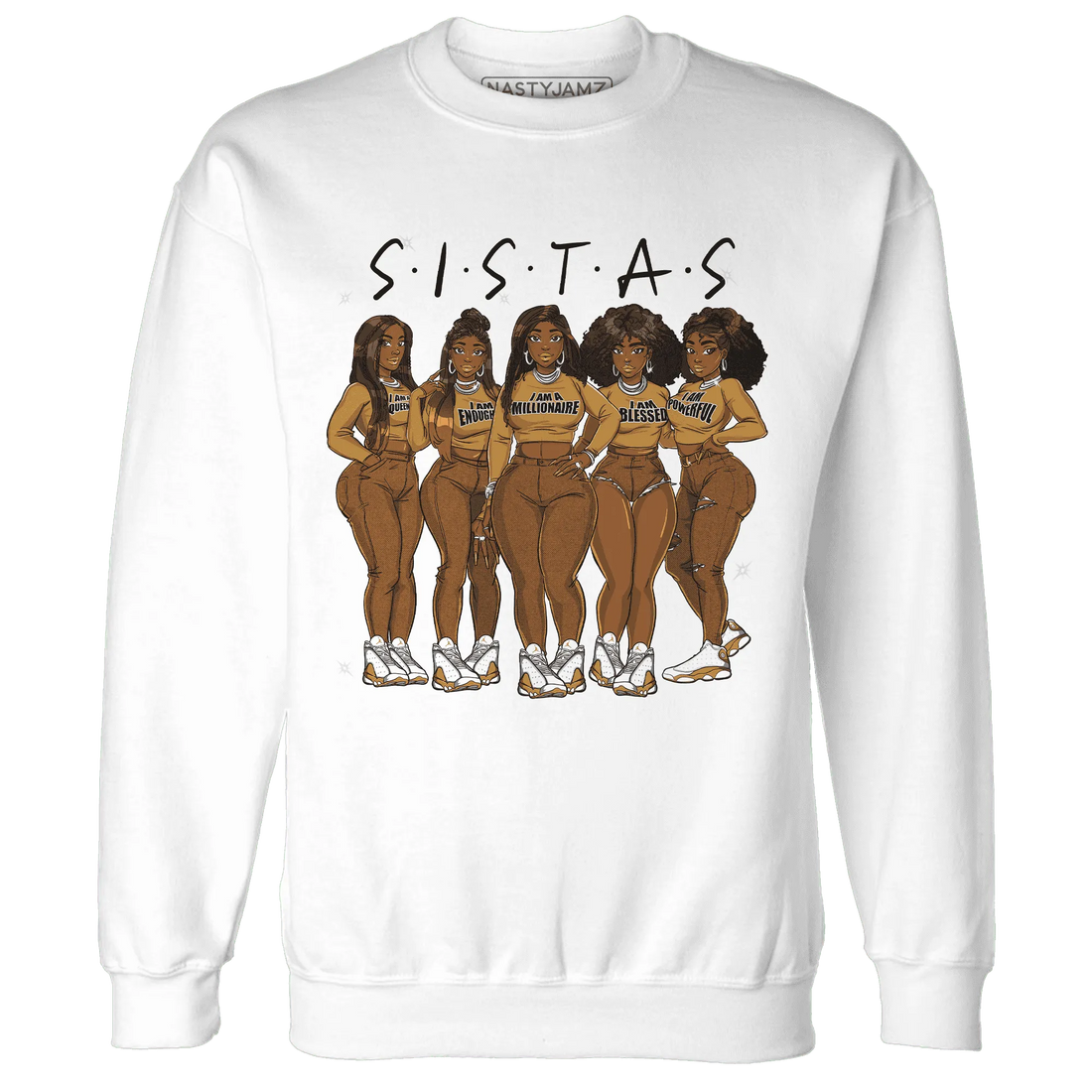 Wheat-13s-Sweatshirt-Match-Sistas-Melanin-Girl