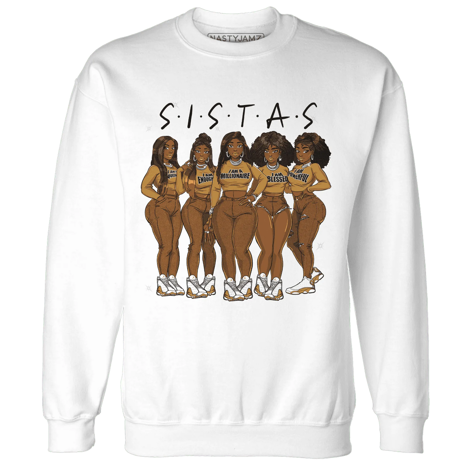 Wheat-13s-Sweatshirt-Match-Sistas-Melanin-Girl