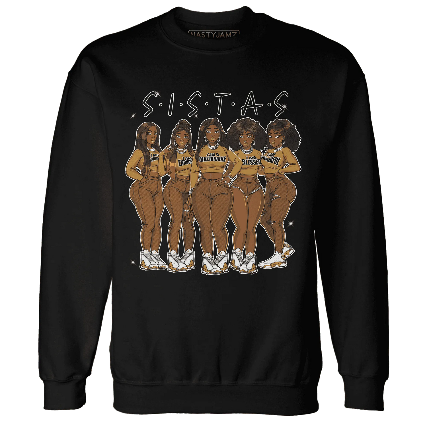 Wheat-13s-Sweatshirt-Match-Sistas-Melanin-Girl