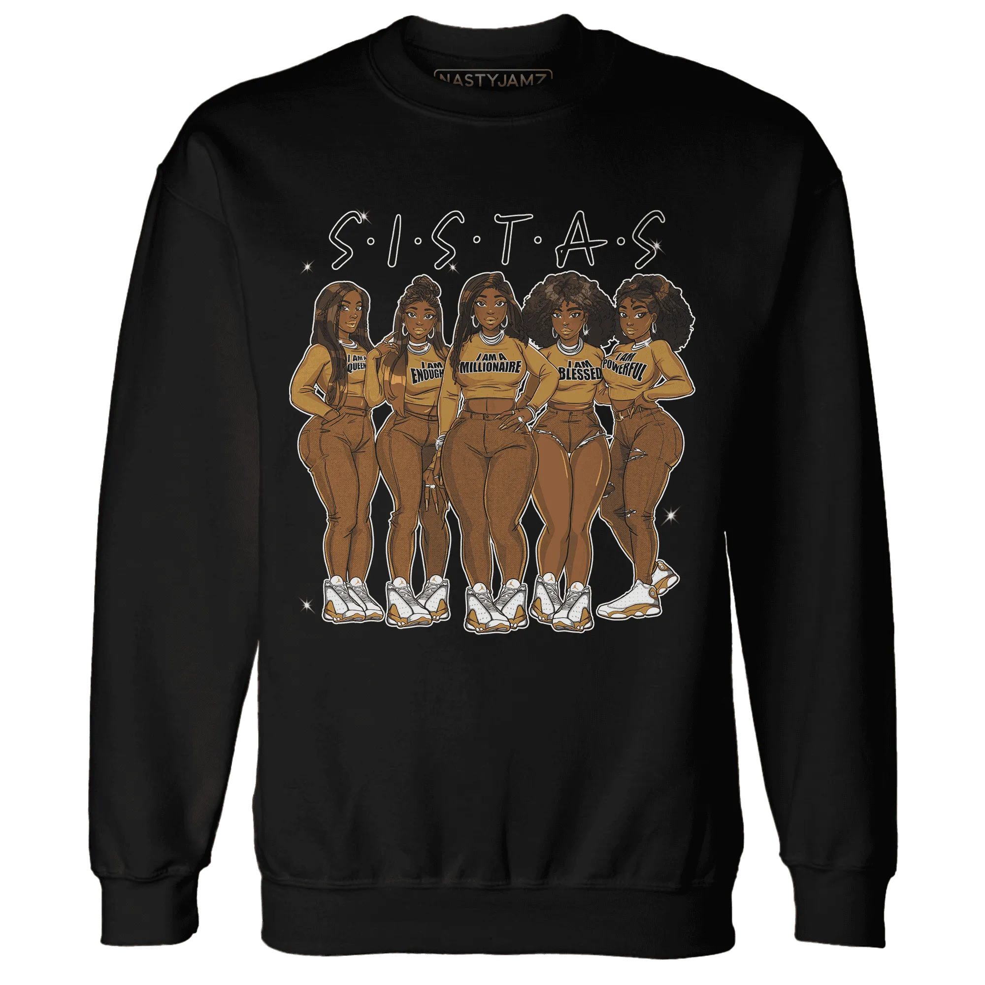 Wheat-13s-Sweatshirt-Match-Sistas-Melanin-Girl