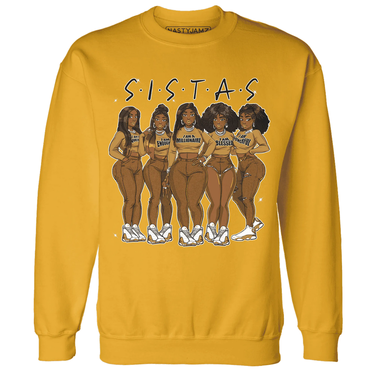 Wheat-13s-Sweatshirt-Match-Sistas-Melanin-Girl