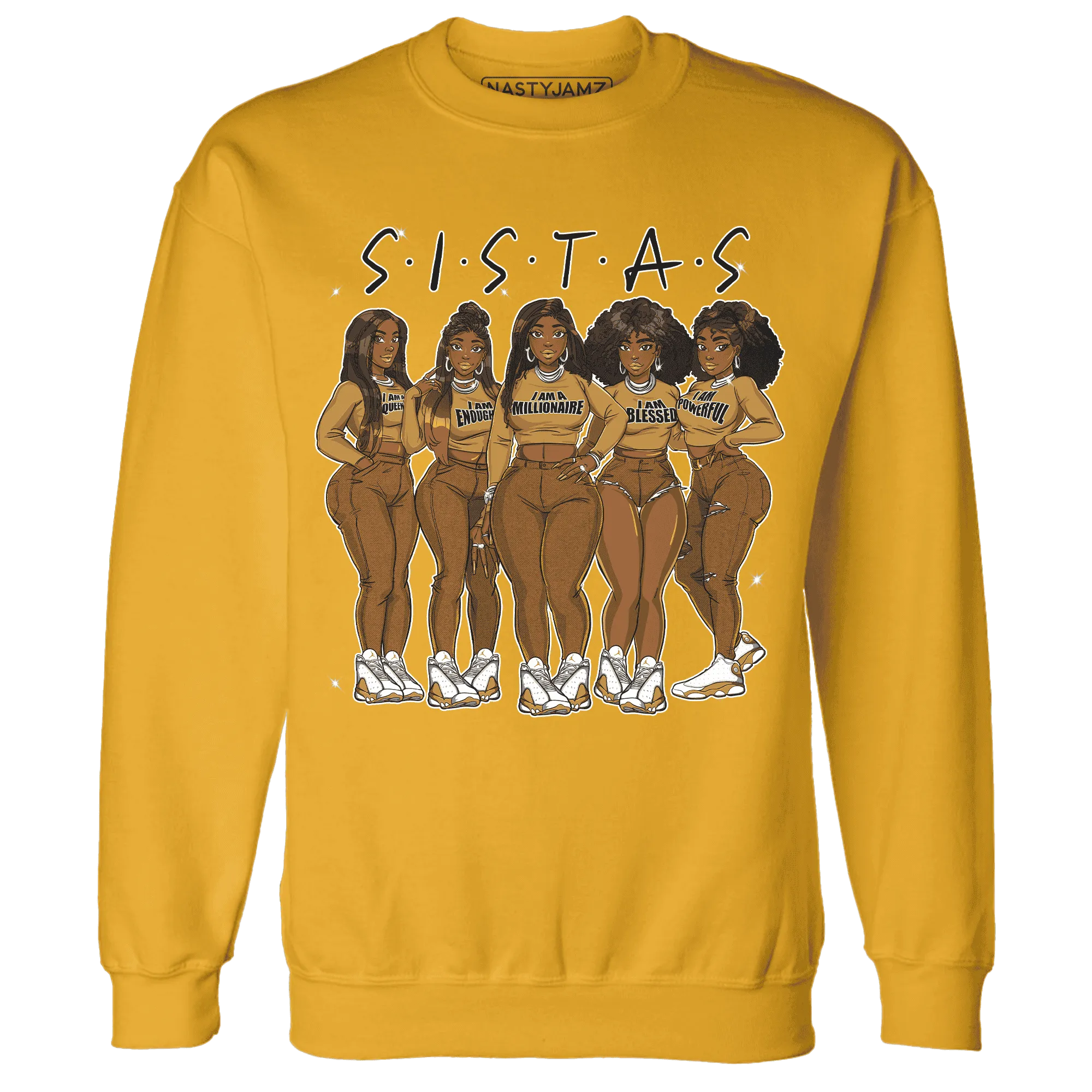 Wheat-13s-Sweatshirt-Match-Sistas-Melanin-Girl