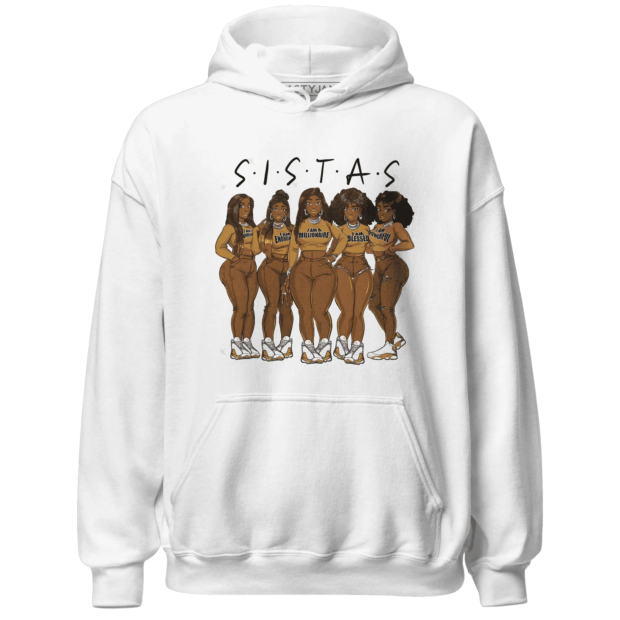 Wheat-13s-Hoodie-Match-Sistas-Melanin-Girl