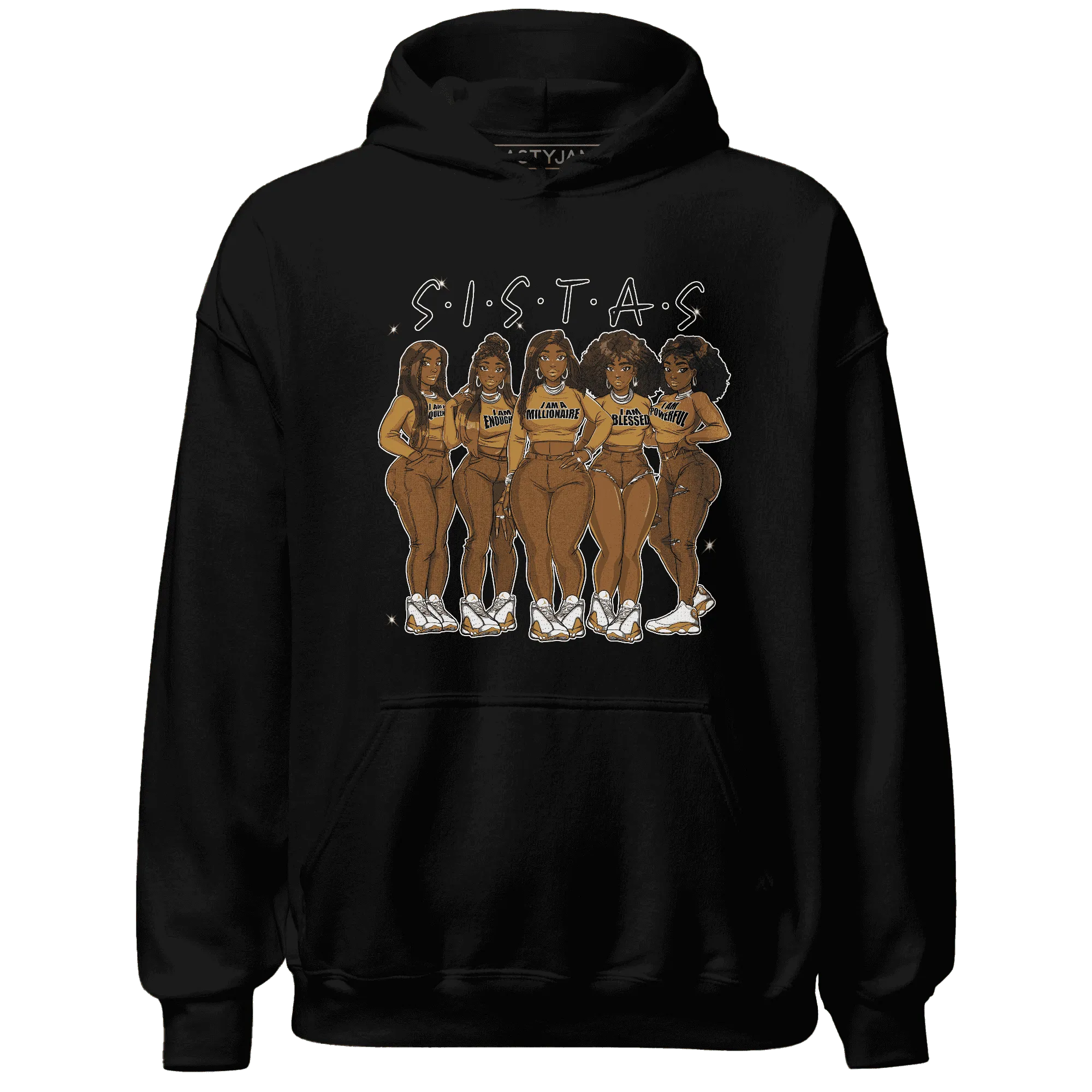 Wheat-13s-Hoodie-Match-Sistas-Melanin-Girl