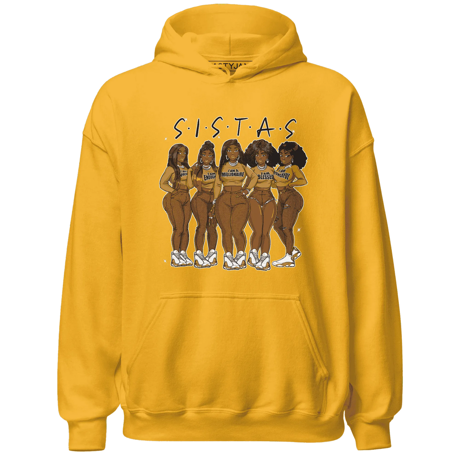 Wheat-13s-Hoodie-Match-Sistas-Melanin-Girl