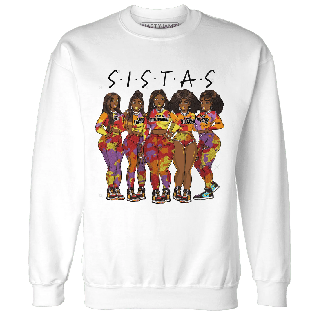 Mid-GS-Six-Championships-1s-Sweatshirt-Match-Sistas-Melanin-Girl