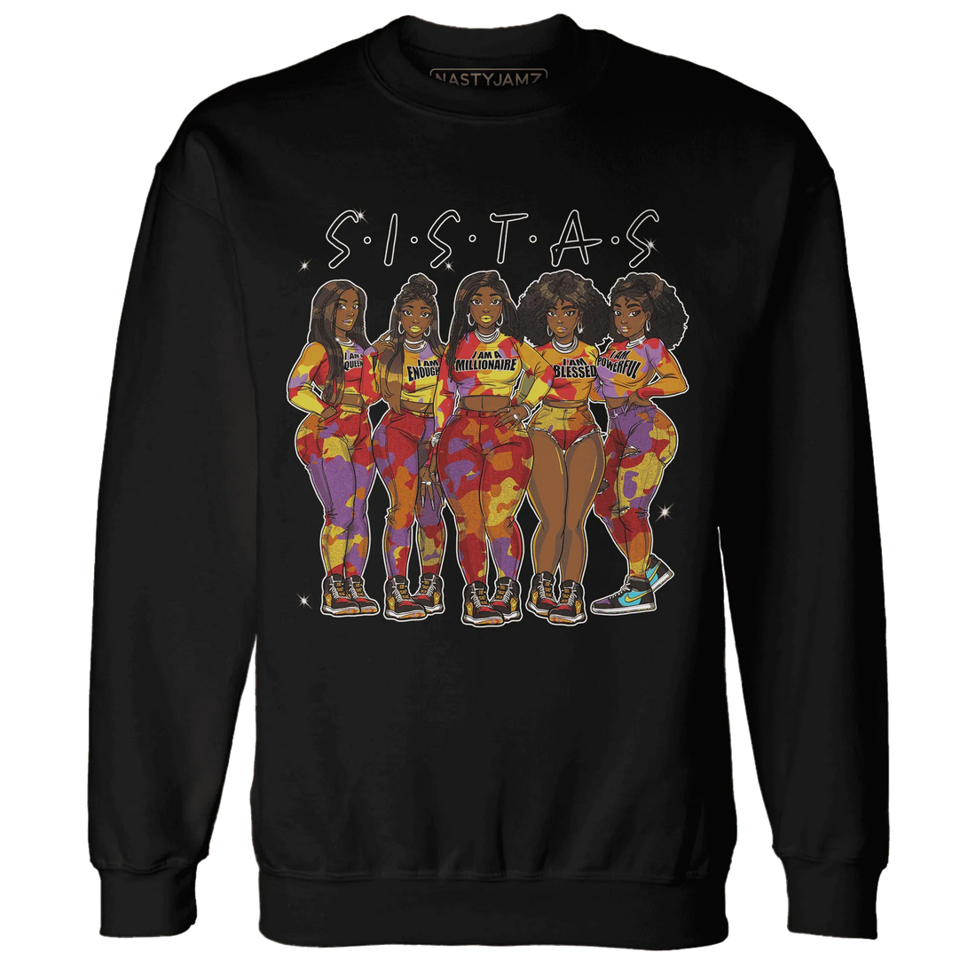 Mid-GS-Six-Championships-1s-Sweatshirt-Match-Sistas-Melanin-Girl