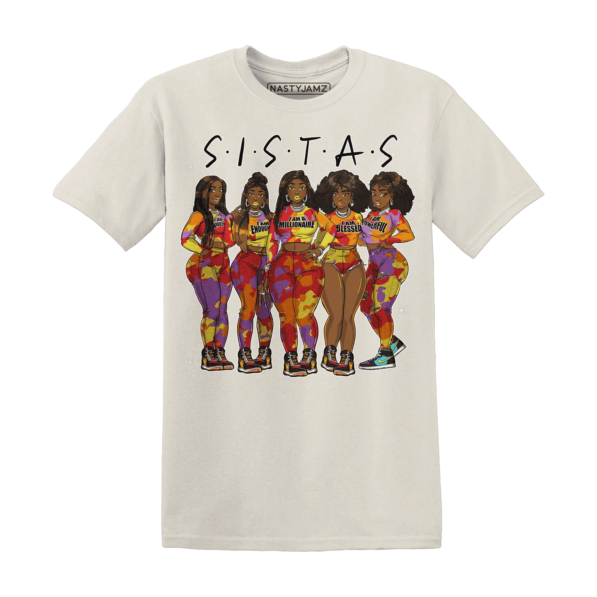 Mid-GS-Six-Championships-1s-T-Shirt-Match-Sistas-Melanin-Girl