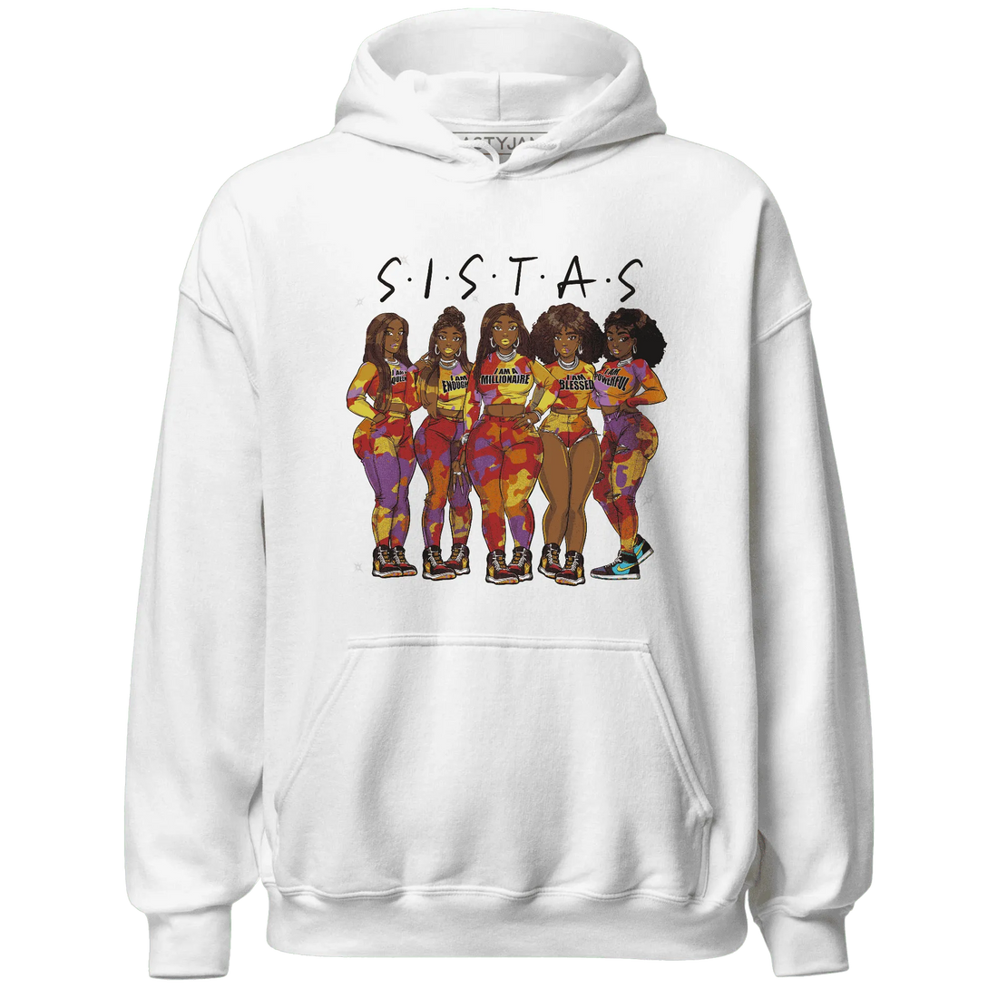 Mid-GS-Six-Championships-1s-Hoodie-Match-Sistas-Melanin-Girl