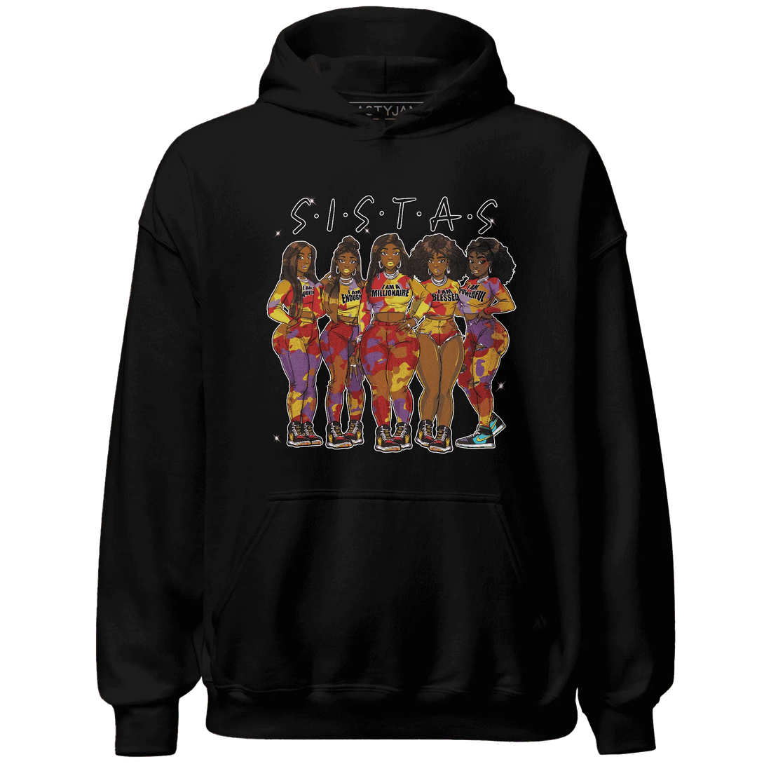 Mid-GS-Six-Championships-1s-Hoodie-Match-Sistas-Melanin-Girl