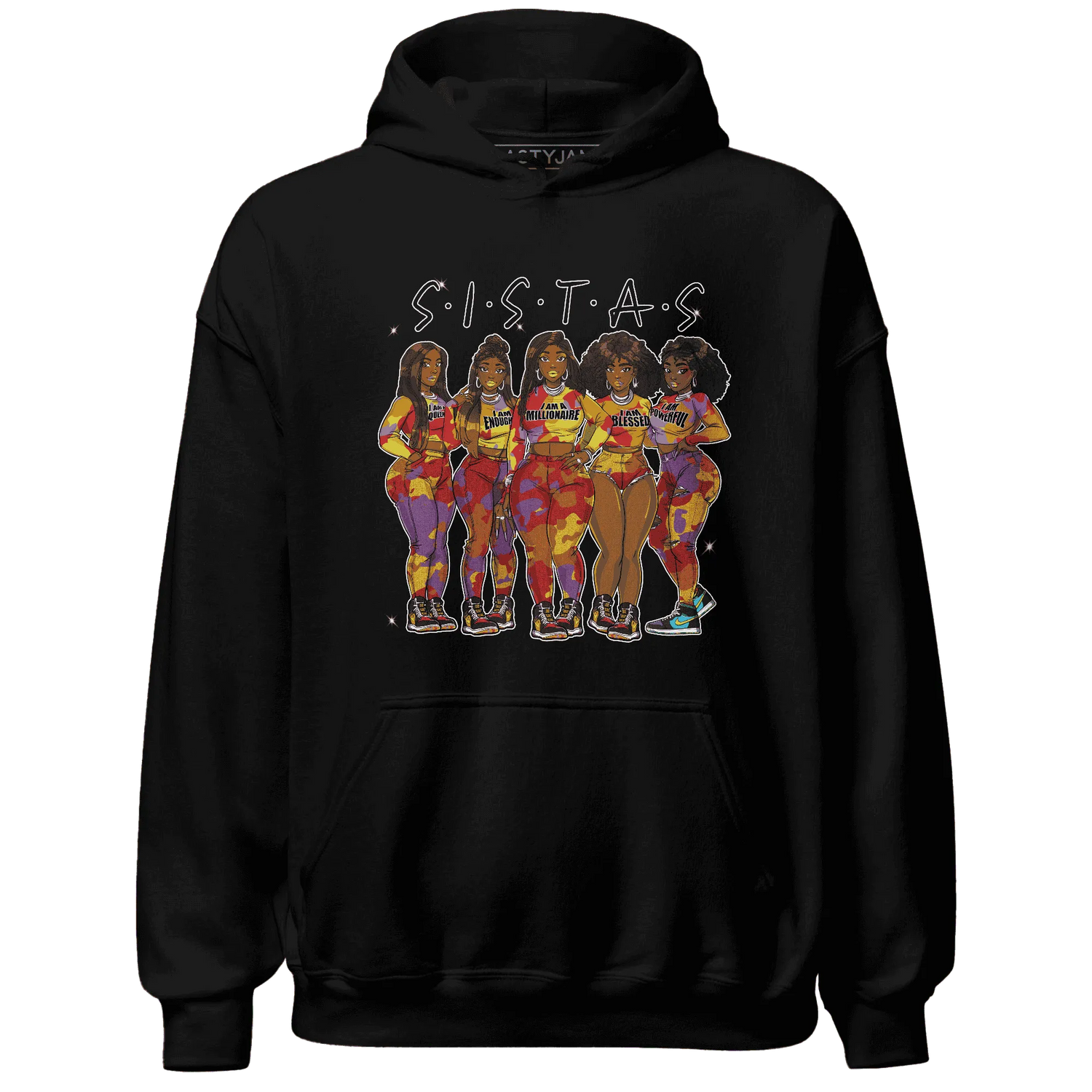 Mid-GS-Six-Championships-1s-Hoodie-Match-Sistas-Melanin-Girl