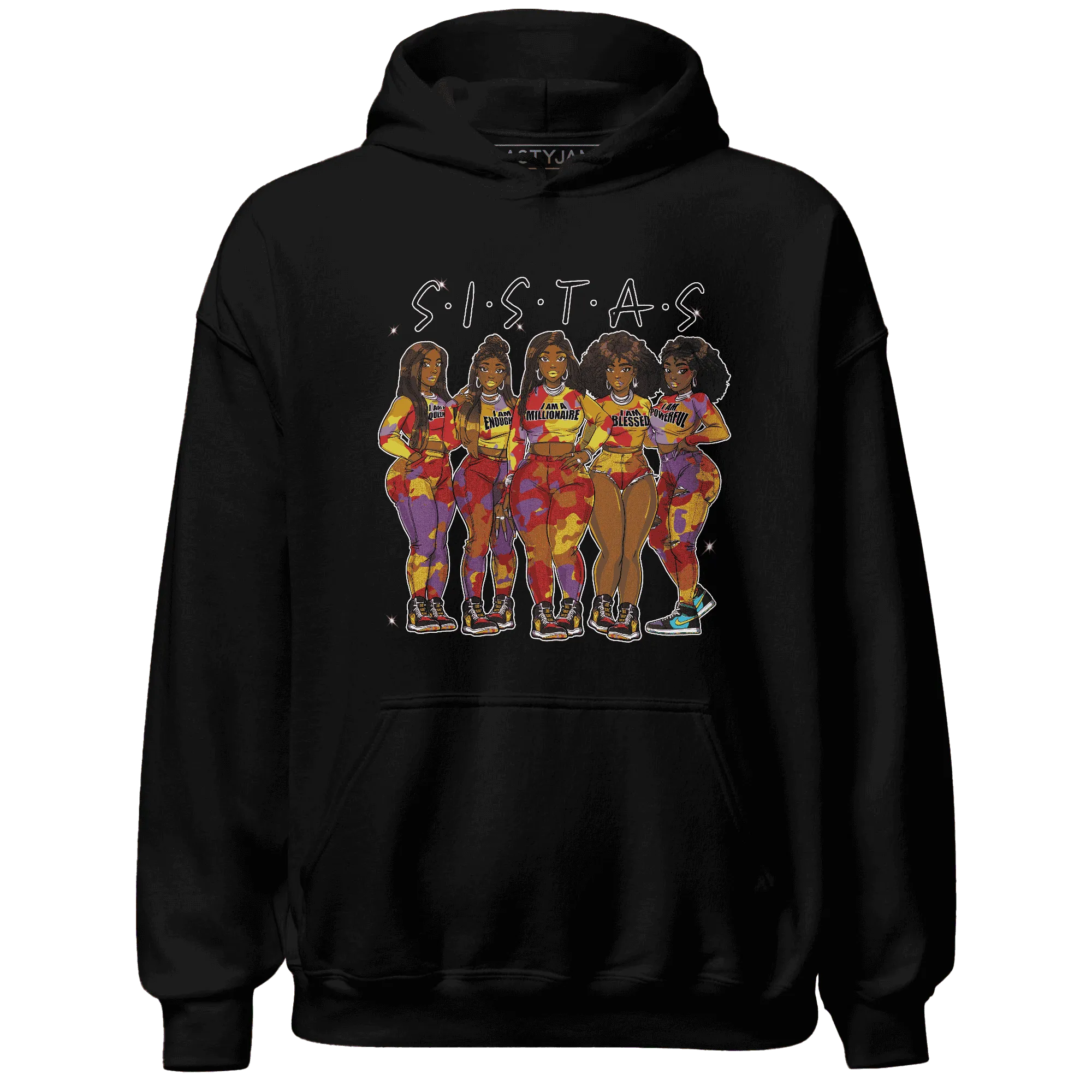 Mid-GS-Six-Championships-1s-Hoodie-Match-Sistas-Melanin-Girl