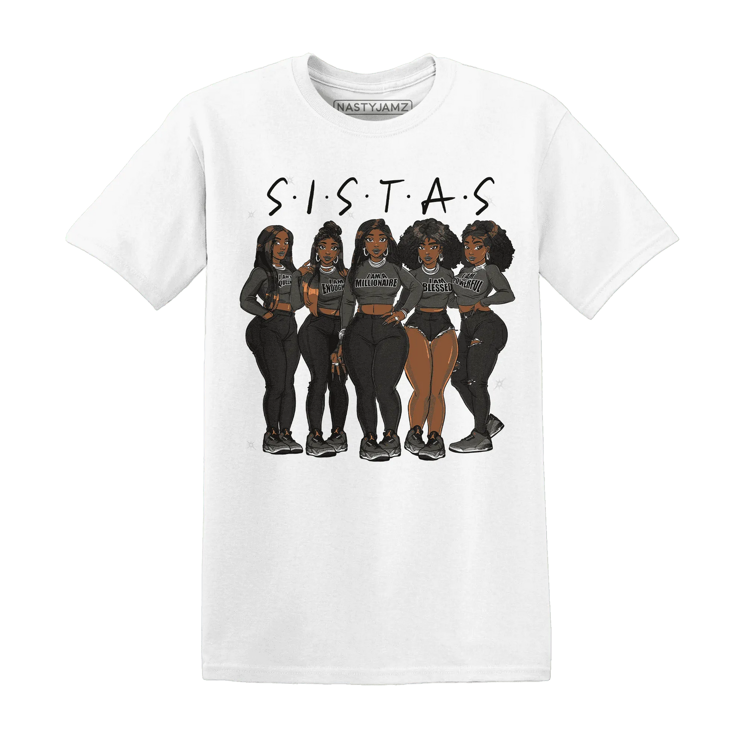 Fear-Pack-3s-T-Shirt-Match-Sistas-Melanin-Girl