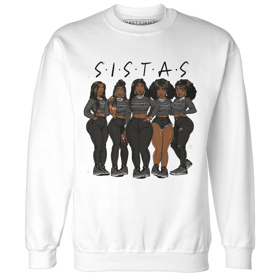 Fear-Pack-3s-Sweatshirt-Match-Sistas-Melanin-Girl
