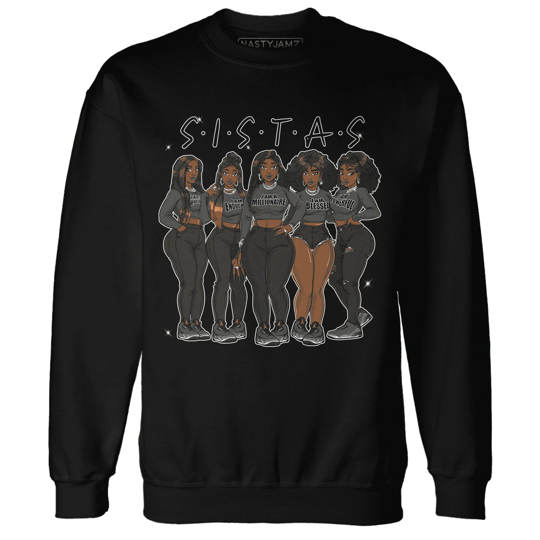 Fear-Pack-3s-Sweatshirt-Match-Sistas-Melanin-Girl