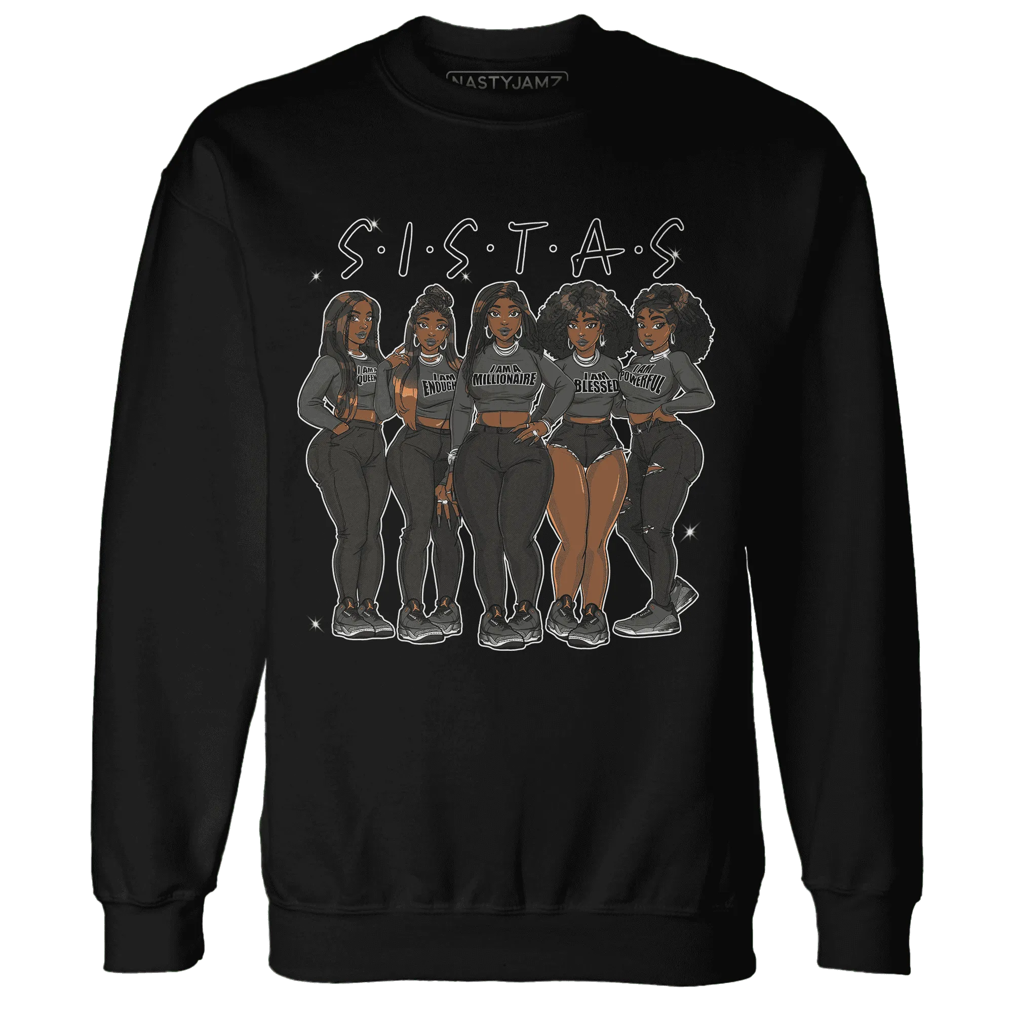 Fear-Pack-3s-Sweatshirt-Match-Sistas-Melanin-Girl