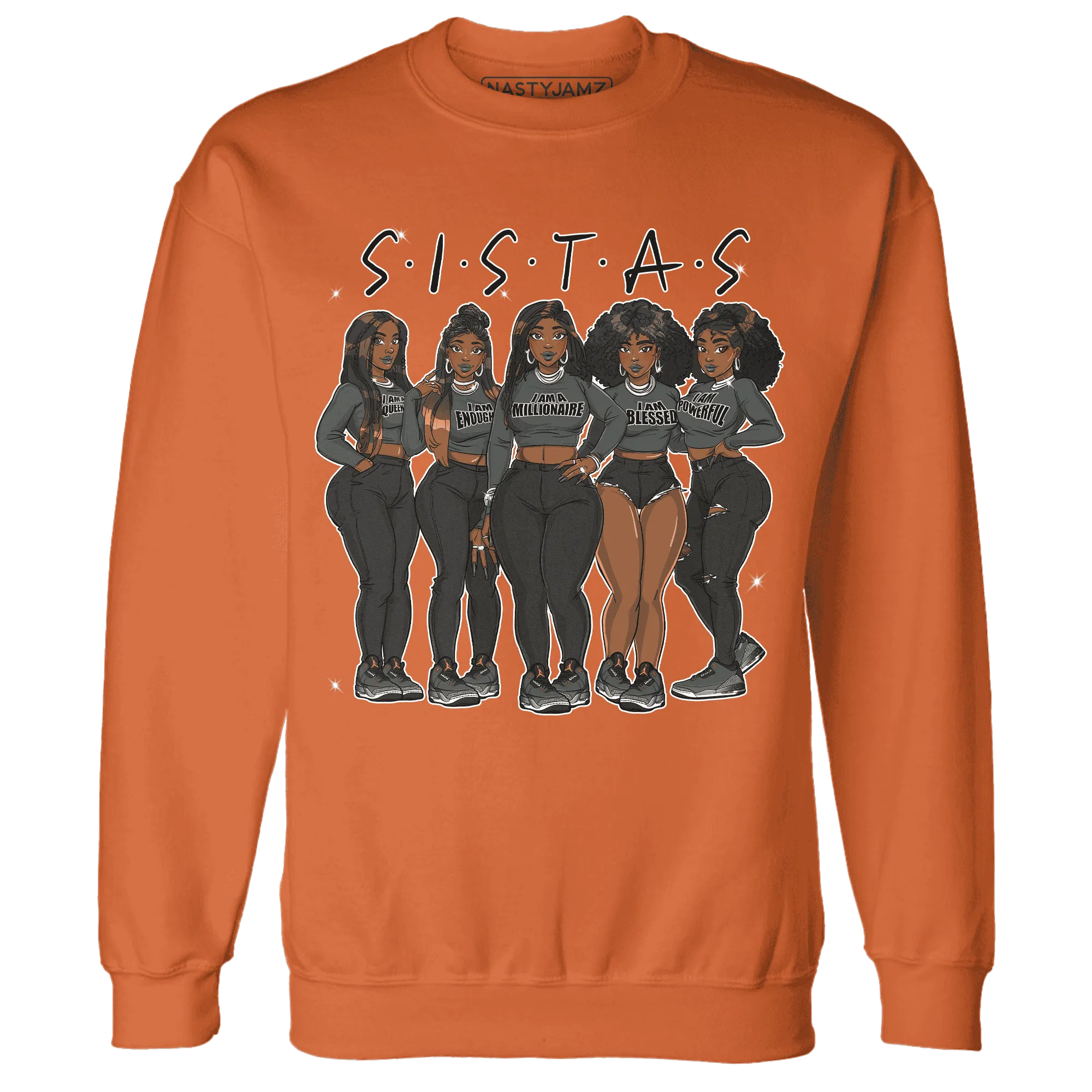 Fear-Pack-3s-Sweatshirt-Match-Sistas-Melanin-Girl