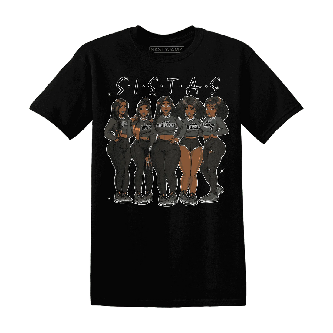 Fear-Pack-3s-T-Shirt-Match-Sistas-Melanin-Girl