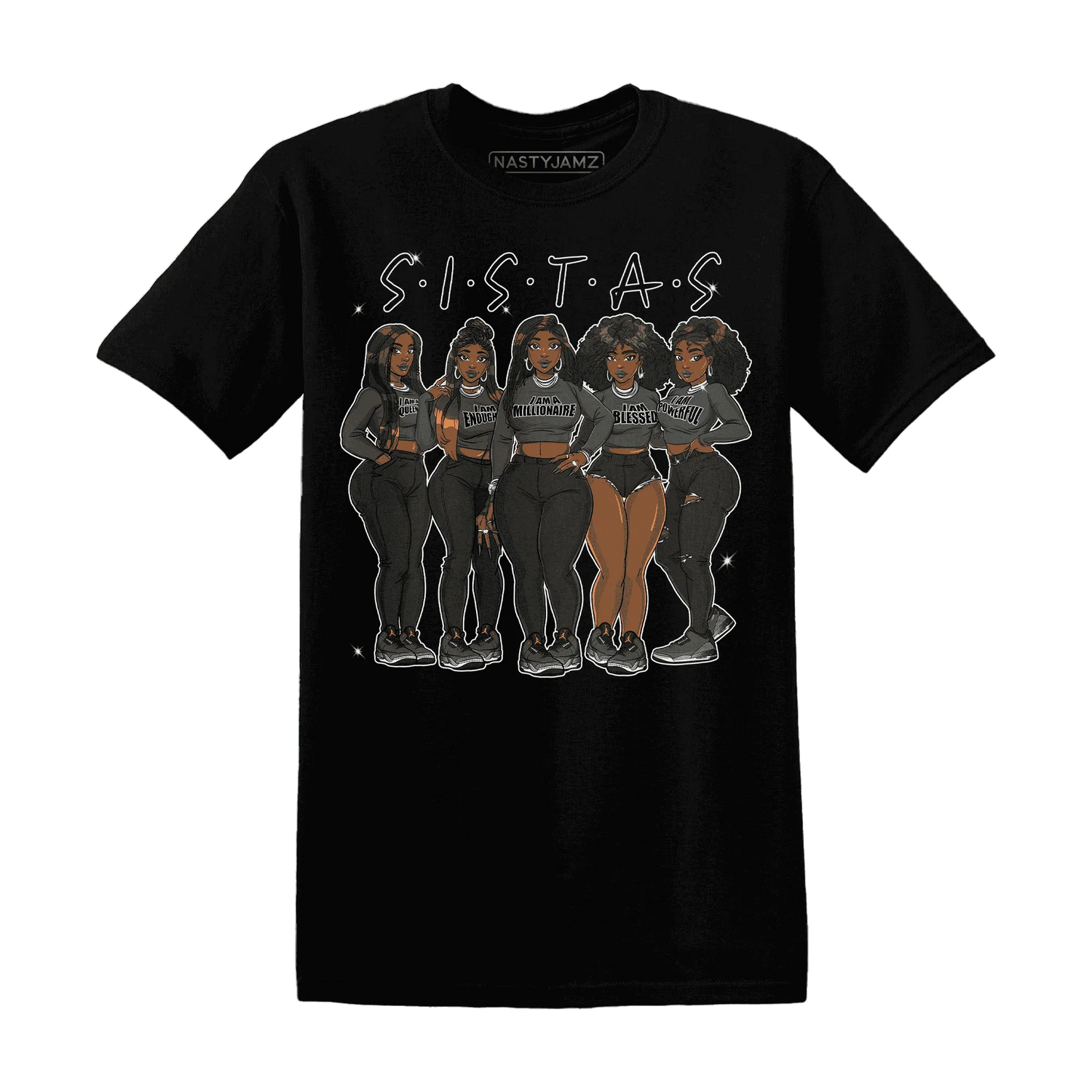Fear-Pack-3s-T-Shirt-Match-Sistas-Melanin-Girl