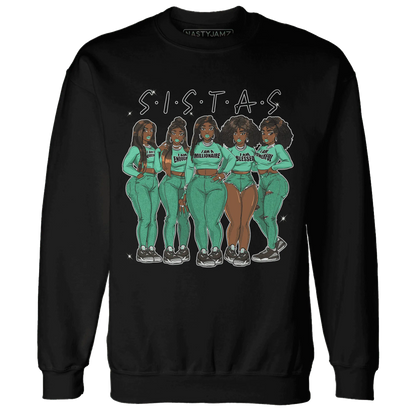 Green-Glow-3s-Sweatshirt-Match-Sistas-Melanin-Girl