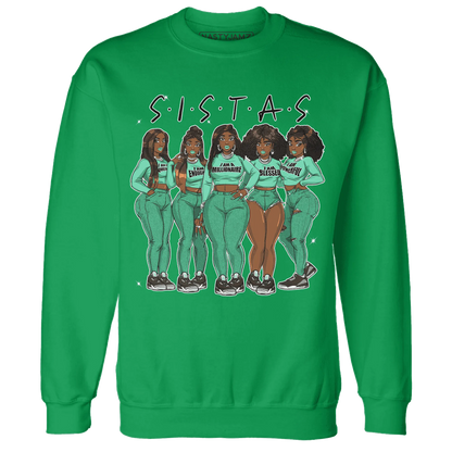 Green-Glow-3s-Sweatshirt-Match-Sistas-Melanin-Girl