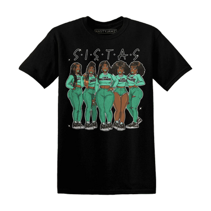 Green-Glow-3s-T-Shirt-Match-Sistas-Melanin-Girl