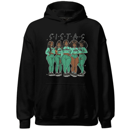 Green-Glow-3s-Hoodie-Match-Sistas-Melanin-Girl