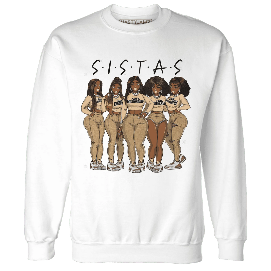 Palomino-3s-Sweatshirt-Match-Sistas-Melanin-Girl