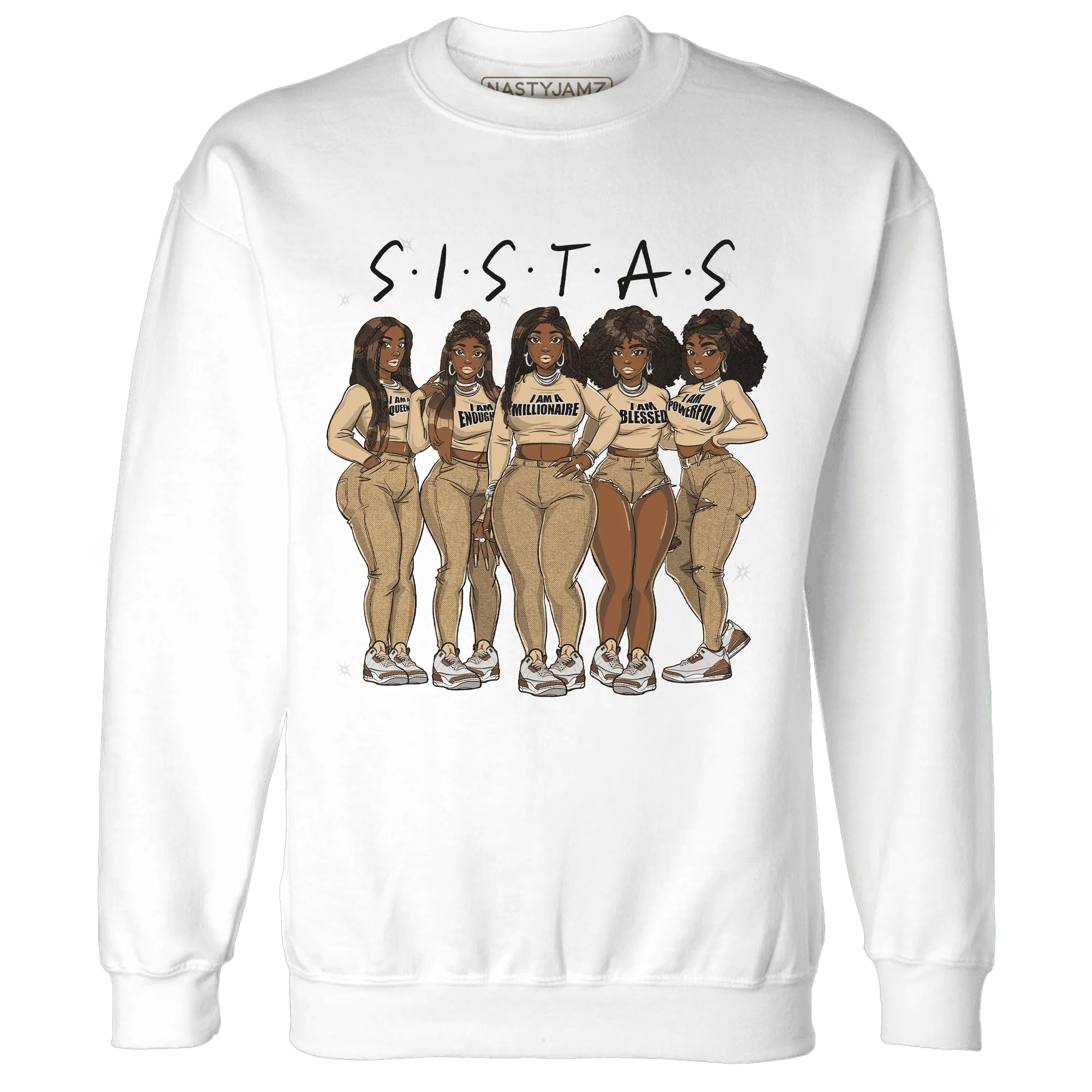 Palomino-3s-Sweatshirt-Match-Sistas-Melanin-Girl