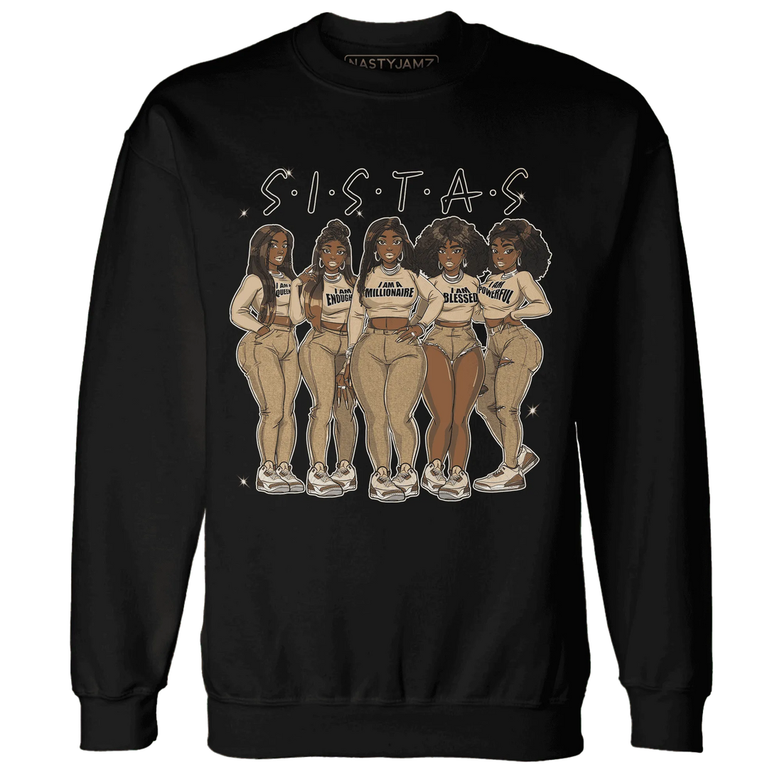 Palomino-3s-Sweatshirt-Match-Sistas-Melanin-Girl