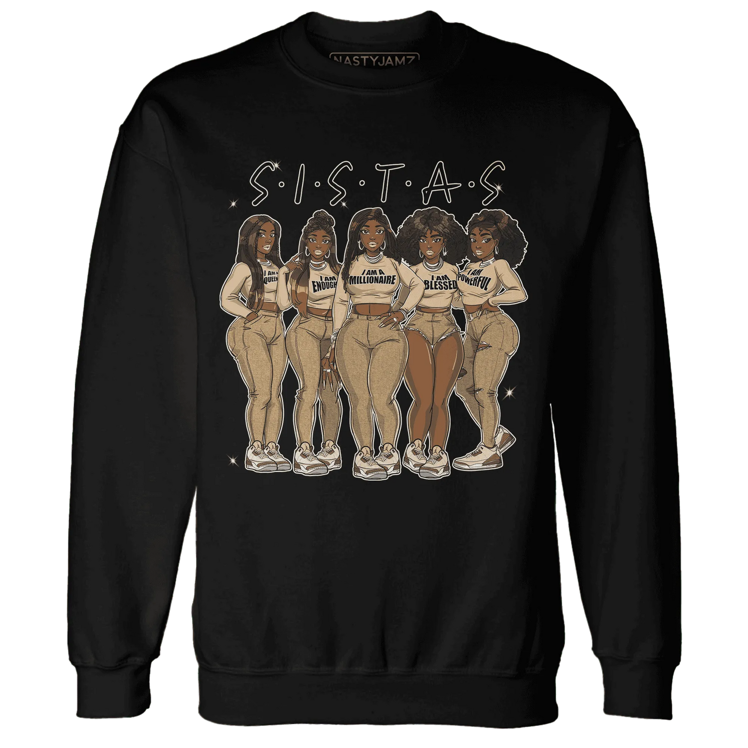 Palomino-3s-Sweatshirt-Match-Sistas-Melanin-Girl