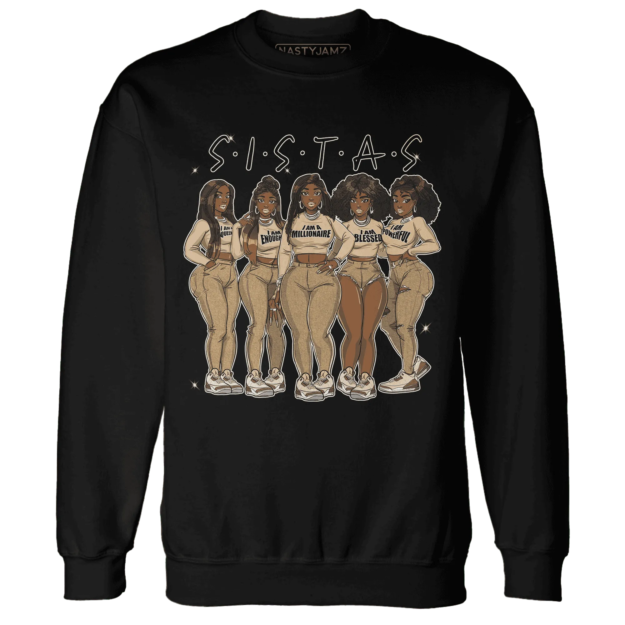 Palomino-3s-Sweatshirt-Match-Sistas-Melanin-Girl