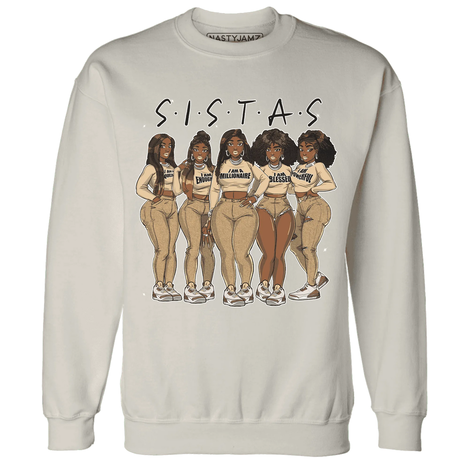 Palomino-3s-Sweatshirt-Match-Sistas-Melanin-Girl