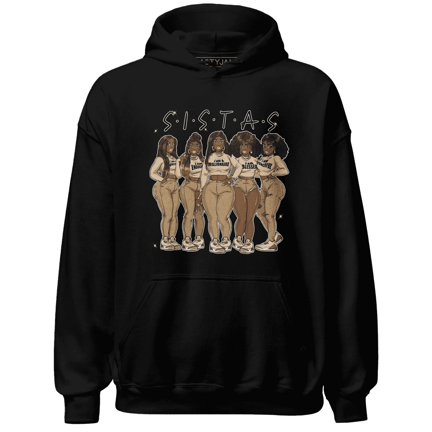 Palomino-3s-Hoodie-Match-Sistas-Melanin-Girl